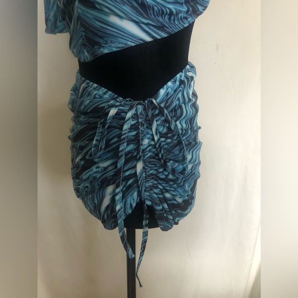 Psychedelic Maxi Blue Dress - Picture 3 of 8